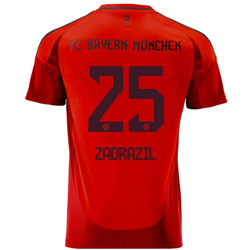 Danxen Kvinnor Sarah Zadrazil #25 Röd Hemmatröja Matchtröjor 2024/25 Tröjor T-Tröja
