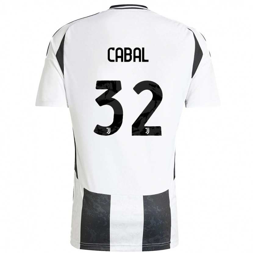 Danxen Kvinnor Juan Cabal #32 Vit Svart Hemmatröja Matchtröjor 2024/25 Tröjor T-Tröja