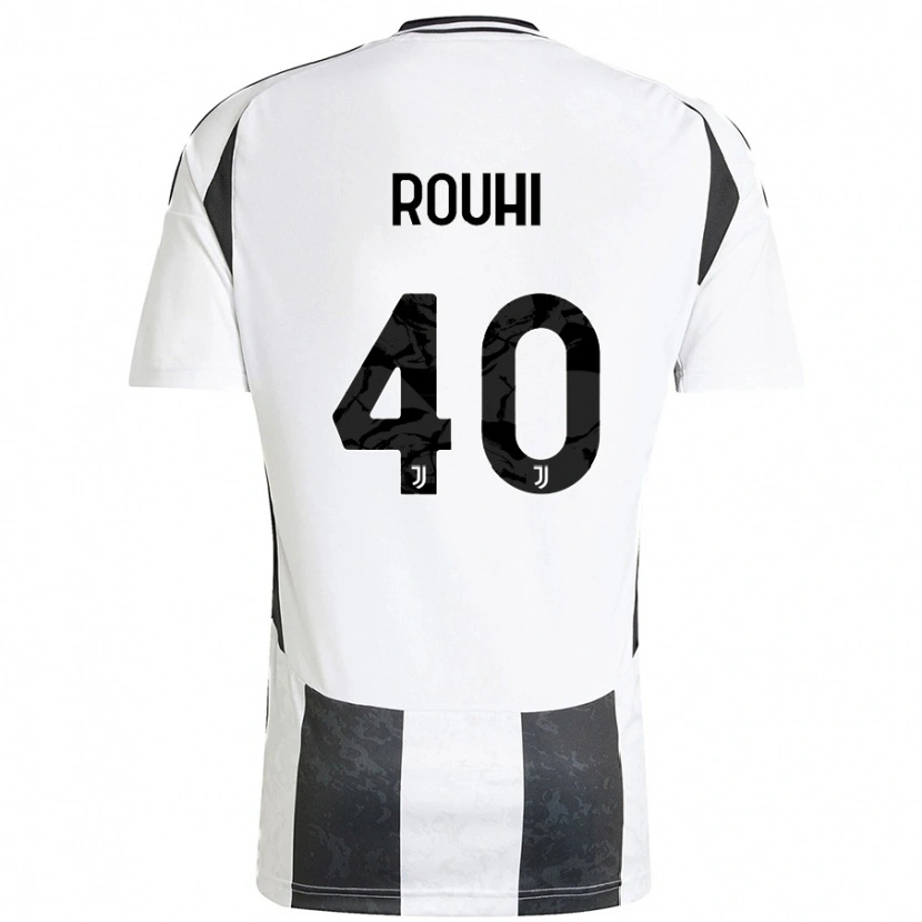 Danxen Kvinnor Jonas Rouhi #40 Vit Svart Hemmatröja Matchtröjor 2024/25 Tröjor T-Tröja