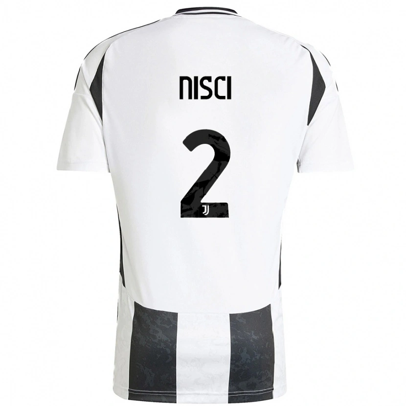 Danxen Kvinnor Alessandro Nisci #2 Vit Svart Hemmatröja Matchtröjor 2024/25 Tröjor T-Tröja