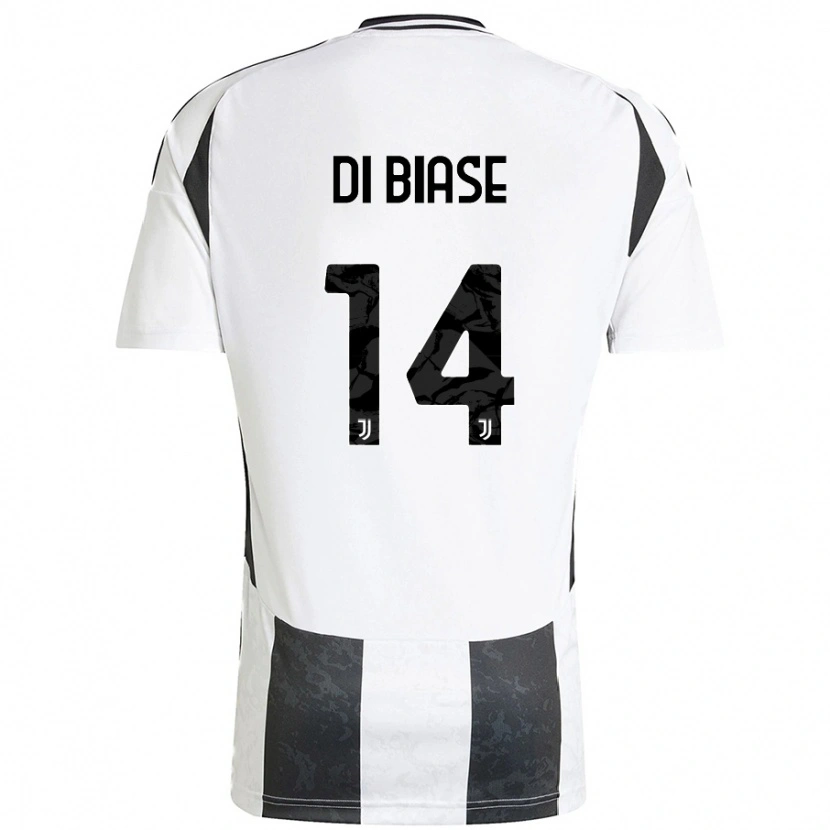 Danxen Kvinnor Gianmarco Di Biase #14 Vit Svart Hemmatröja Matchtröjor 2024/25 Tröjor T-Tröja
