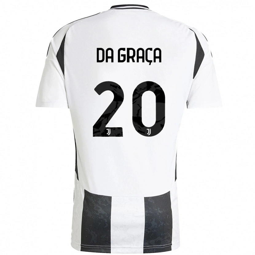 Danxen Kvinnor Cosimo Da Graça #20 Vit Svart Hemmatröja Matchtröjor 2024/25 Tröjor T-Tröja
