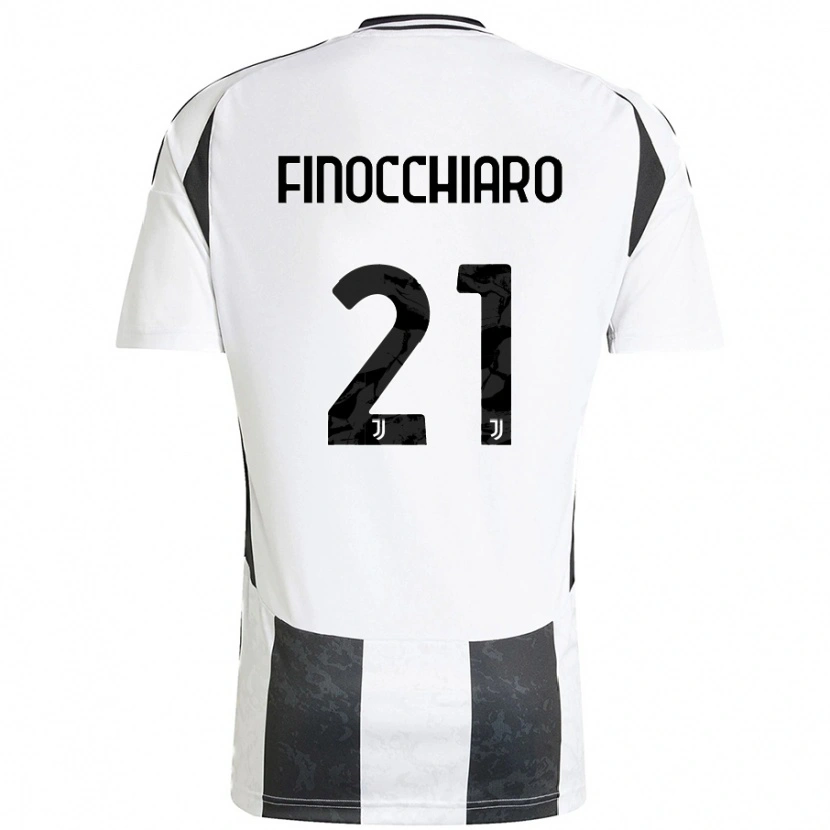 Danxen Kvinnor Gabriele Finocchiaro #21 Vit Svart Hemmatröja Matchtröjor 2024/25 Tröjor T-Tröja