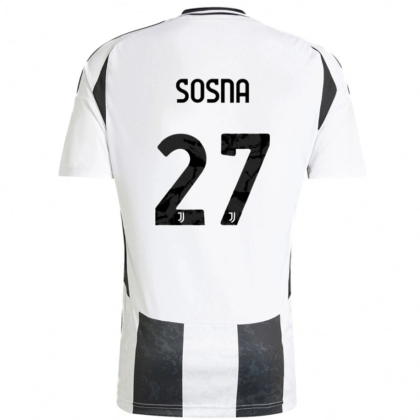 Danxen Kvinnor Adam Sosna #27 Vit Svart Hemmatröja Matchtröjor 2024/25 Tröjor T-Tröja