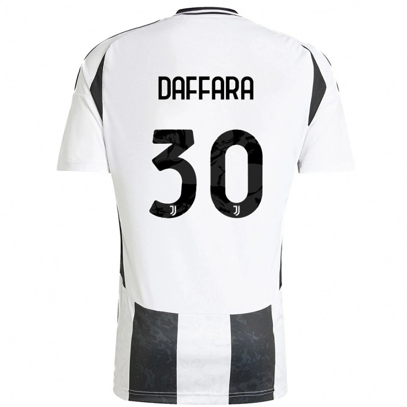 Danxen Kvinnor Giovanni Daffara #30 Vit Svart Hemmatröja Matchtröjor 2024/25 Tröjor T-Tröja