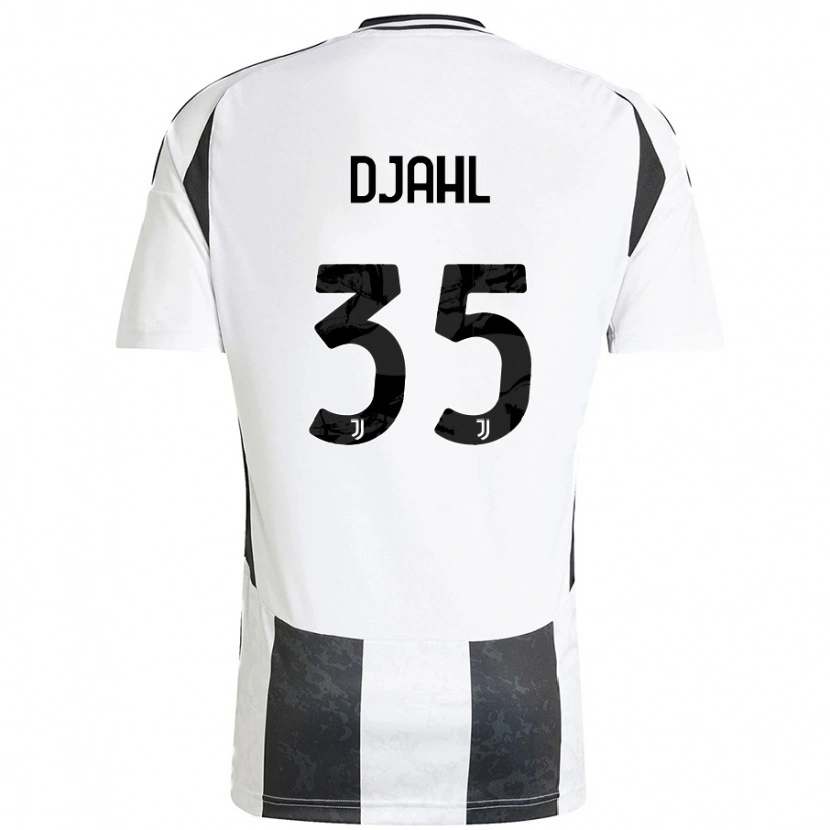 Danxen Kvinnor Rayan Djahl #35 Vit Svart Hemmatröja Matchtröjor 2024/25 Tröjor T-Tröja