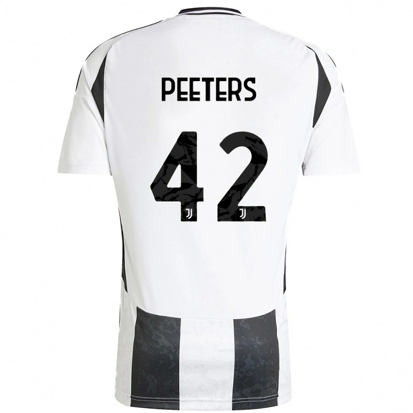 Danxen Kvinnor Daouda Peeters #42 Vit Svart Hemmatröja Matchtröjor 2024/25 Tröjor T-Tröja