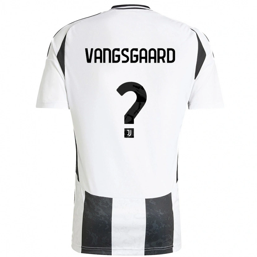 Danxen Kvinnor Amalie Vangsgaard #0 Vit Svart Hemmatröja Matchtröjor 2024/25 Tröjor T-Tröja