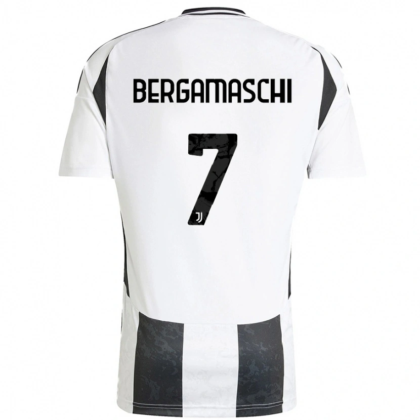 Danxen Kvinnor Valentina Bergamaschi #7 Vit Svart Hemmatröja Matchtröjor 2024/25 Tröjor T-Tröja