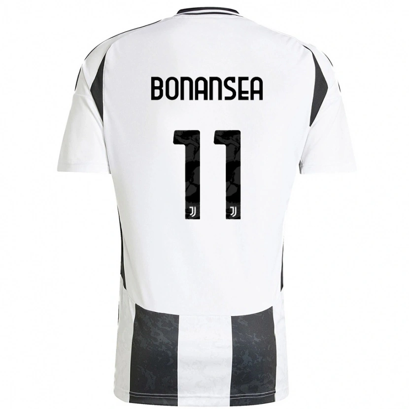 Danxen Kvinnor Barbara Bonansea #11 Vit Svart Hemmatröja Matchtröjor 2024/25 Tröjor T-Tröja