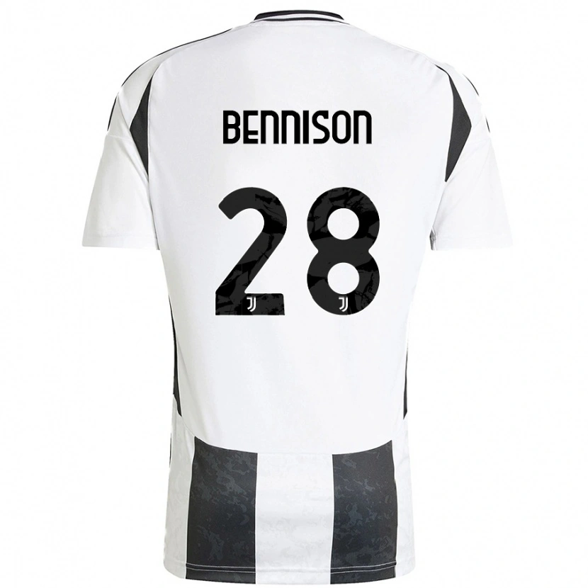 Danxen Kvinnor Hanna Bennison #28 Vit Svart Hemmatröja Matchtröjor 2024/25 Tröjor T-Tröja