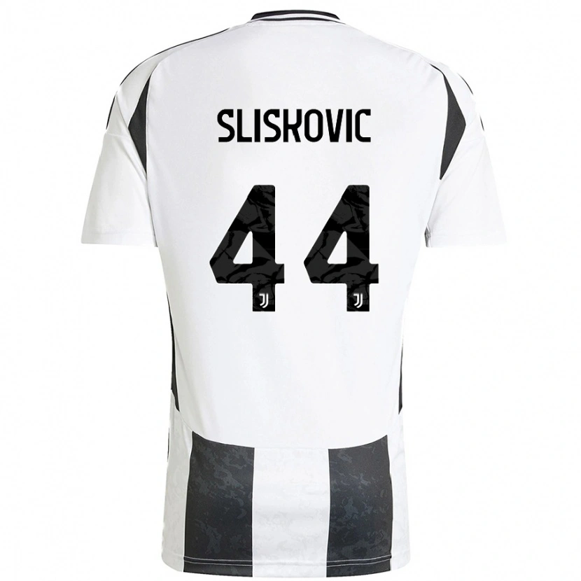 Danxen Kvinnor Gloria Slišković #44 Vit Svart Hemmatröja Matchtröjor 2024/25 Tröjor T-Tröja