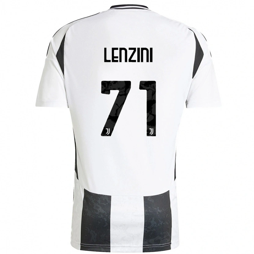 Danxen Kvinnor Martina Lenzini #71 Vit Svart Hemmatröja Matchtröjor 2024/25 Tröjor T-Tröja