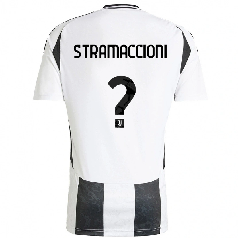Danxen Kvinnor Diego Stramaccioni #0 Vit Svart Hemmatröja Matchtröjor 2024/25 Tröjor T-Tröja