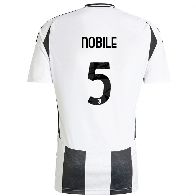 Danxen Kvinnor Riccardo Nobile #5 Vit Svart Hemmatröja Matchtröjor 2024/25 Tröjor T-Tröja