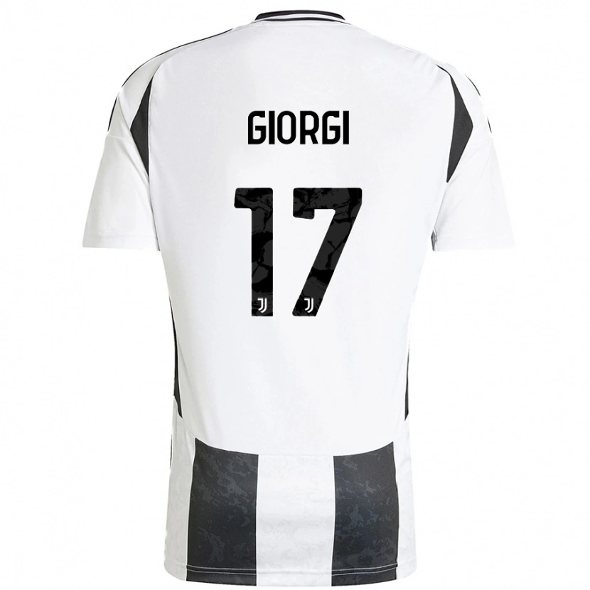 Danxen Kvinnor Lorenzo Giorgi #17 Vit Svart Hemmatröja Matchtröjor 2024/25 Tröjor T-Tröja