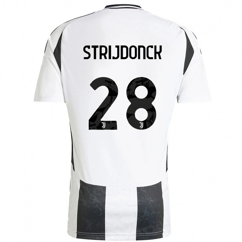 Danxen Kvinnor Bayron Strijdonck #28 Vit Svart Hemmatröja Matchtröjor 2024/25 Tröjor T-Tröja