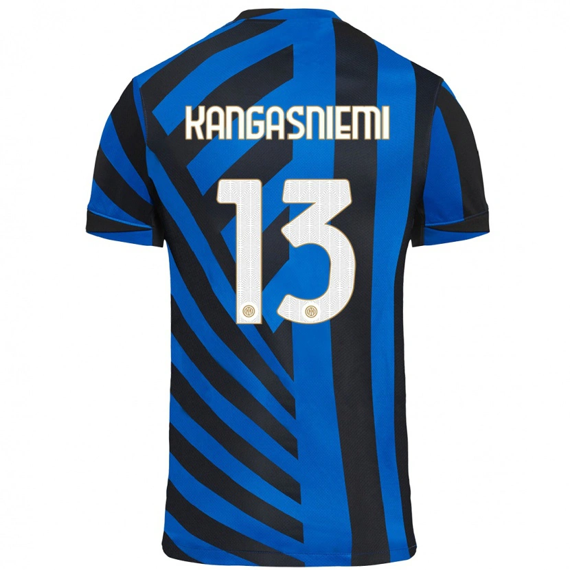Danxen Kvinnor Ilari Kangasniemi #13 Blå Svart Hemmatröja Matchtröjor 2024/25 Tröjor T-Tröja