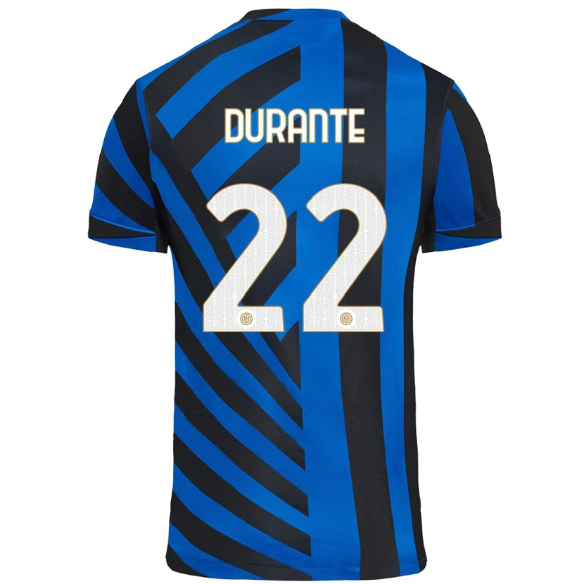 Danxen Kvinnor Francesca Durante #22 Blå Svart Hemmatröja Matchtröjor 2024/25 Tröjor T-Tröja