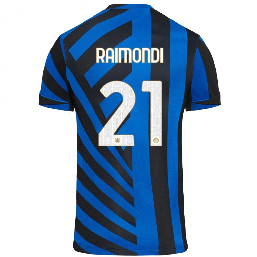 Danxen Kvinnor Paolo Raimondi #21 Blå Svart Hemmatröja Matchtröjor 2024/25 Tröjor T-Tröja
