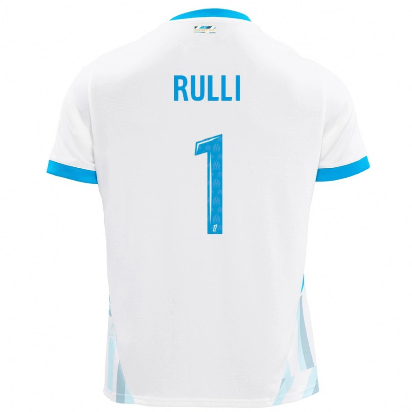 Danxen Kvinnor Gerónimo Rulli #1 Vit Himmelsblå Hemmatröja Matchtröjor 2024/25 Tröjor T-Tröja
