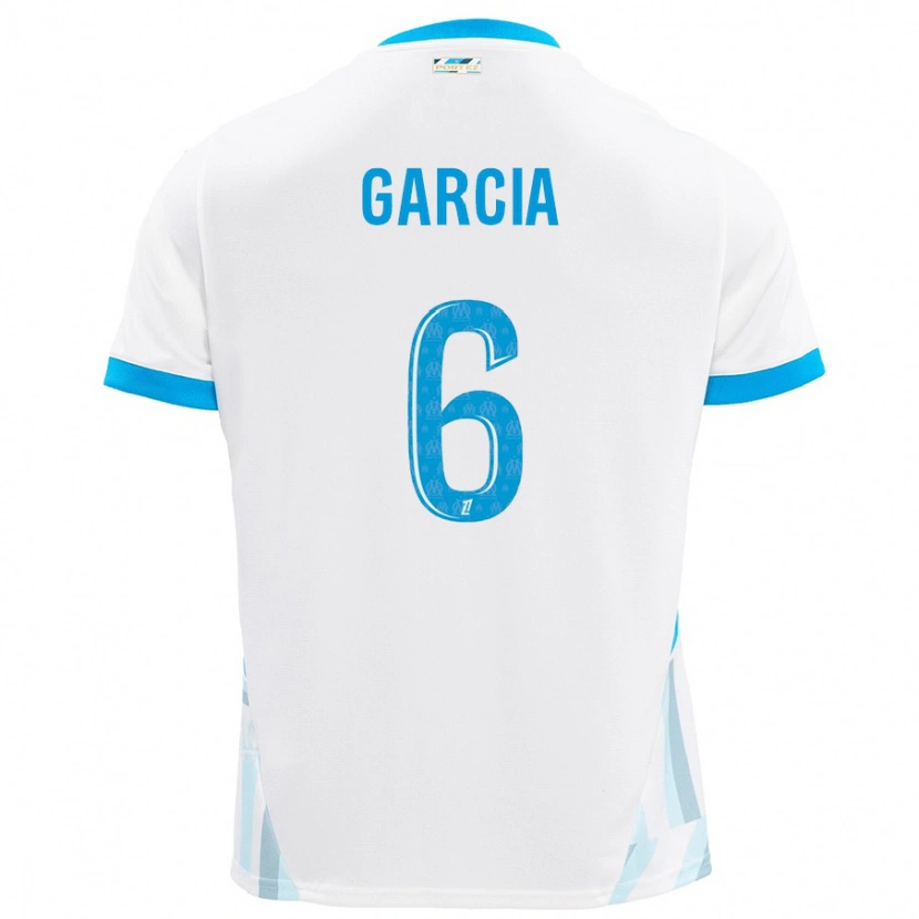Danxen Kvinnor Ulisses Garcia #6 Vit Himmelsblå Hemmatröja Matchtröjor 2024/25 Tröjor T-Tröja