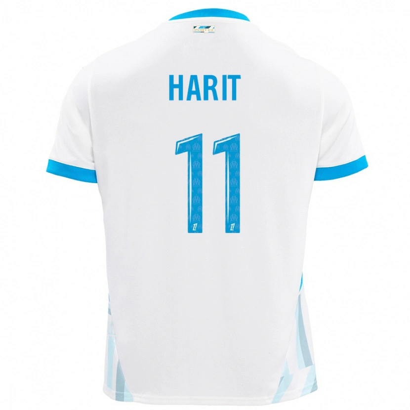 Danxen Kvinnor Amine Harit #11 Vit Himmelsblå Hemmatröja Matchtröjor 2024/25 Tröjor T-Tröja