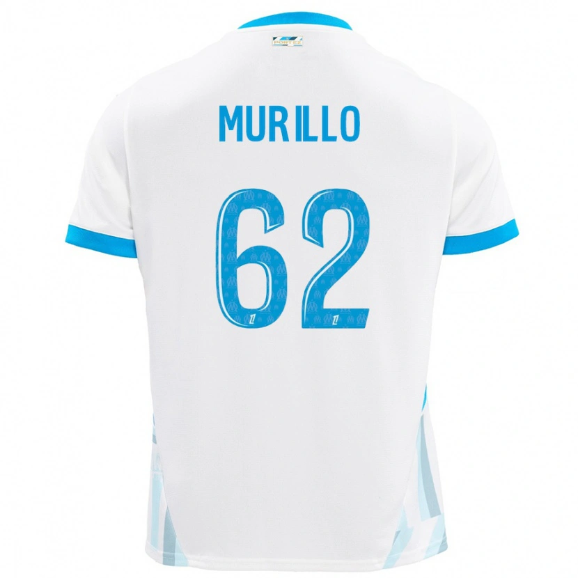 Danxen Kvinnor Amir Murillo #62 Vit Himmelsblå Hemmatröja Matchtröjor 2024/25 Tröjor T-Tröja