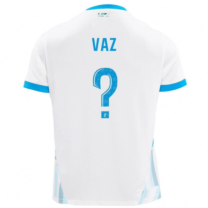 Danxen Kvinnor Robinio Vaz #0 Vit Himmelsblå Hemmatröja Matchtröjor 2024/25 Tröjor T-Tröja