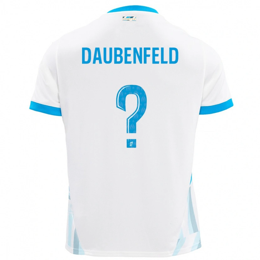 Danxen Kvinnor Lucas Daubenfeld #0 Vit Himmelsblå Hemmatröja Matchtröjor 2024/25 Tröjor T-Tröja