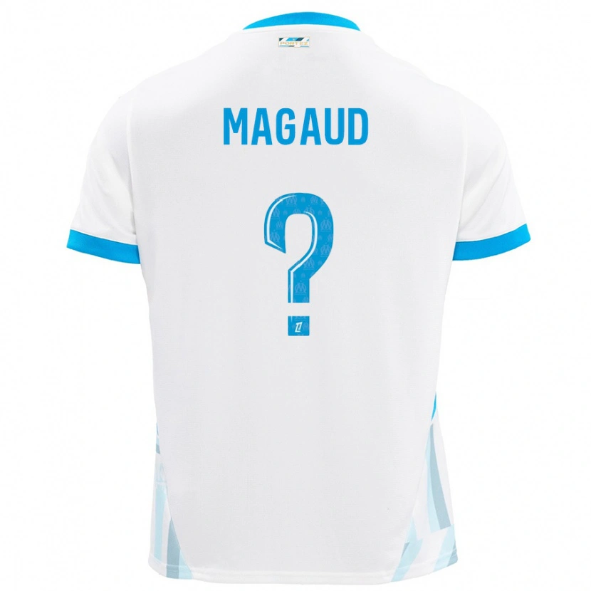 Danxen Kvinnor Kyle Magaud #0 Vit Himmelsblå Hemmatröja Matchtröjor 2024/25 Tröjor T-Tröja