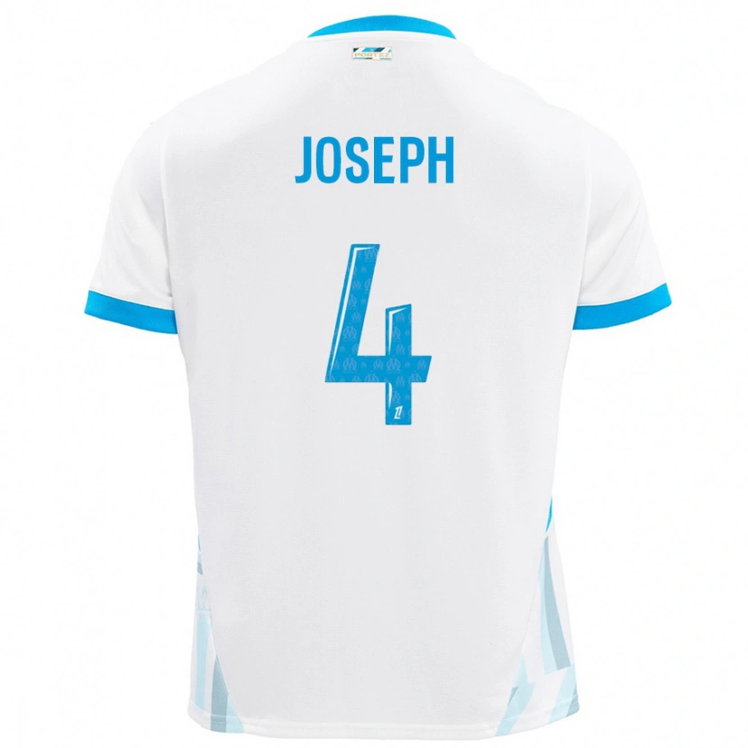Danxen Kvinnor Tabita Joseph #4 Vit Himmelsblå Hemmatröja Matchtröjor 2024/25 Tröjor T-Tröja