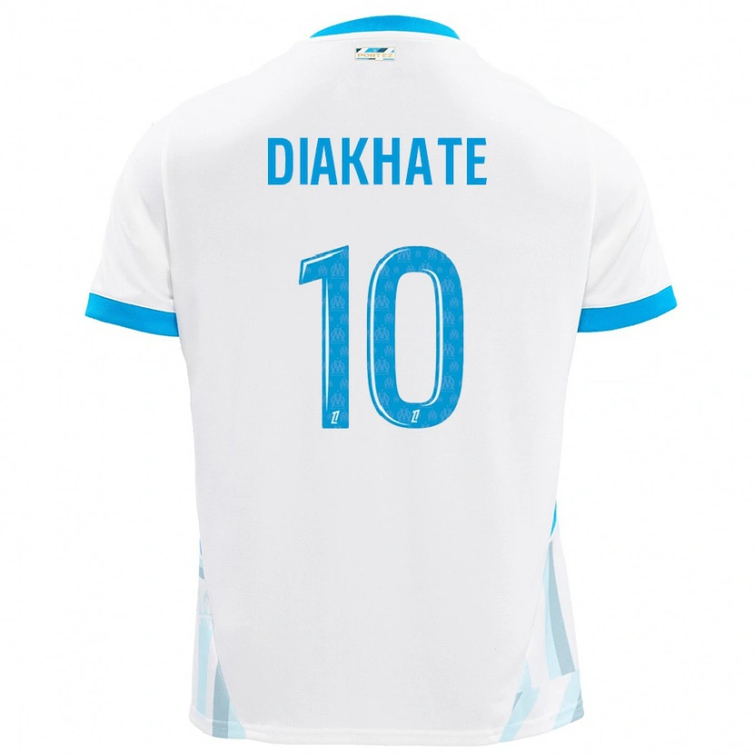 Danxen Kvinnor Ndeye Awa Diakhaté #10 Vit Himmelsblå Hemmatröja Matchtröjor 2024/25 Tröjor T-Tröja