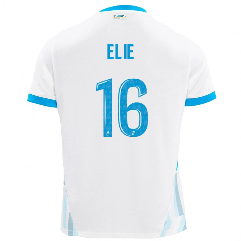 Danxen Kvinnor Anaïs Elie #16 Vit Himmelsblå Hemmatröja Matchtröjor 2024/25 Tröjor T-Tröja