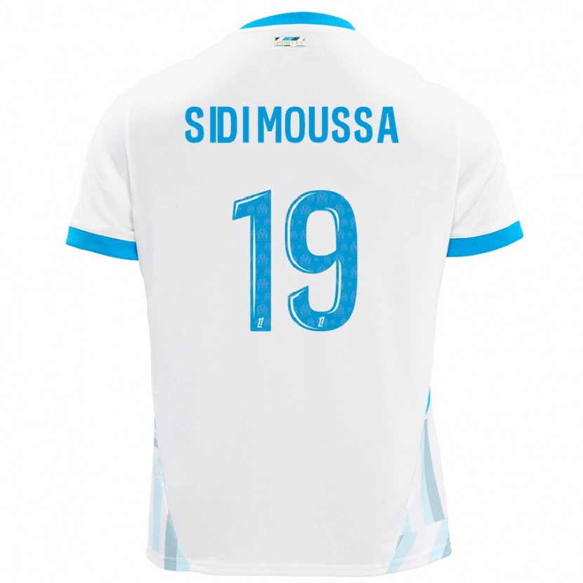 Danxen Kvinnor Salima Sidi Moussa #19 Vit Himmelsblå Hemmatröja Matchtröjor 2024/25 Tröjor T-Tröja
