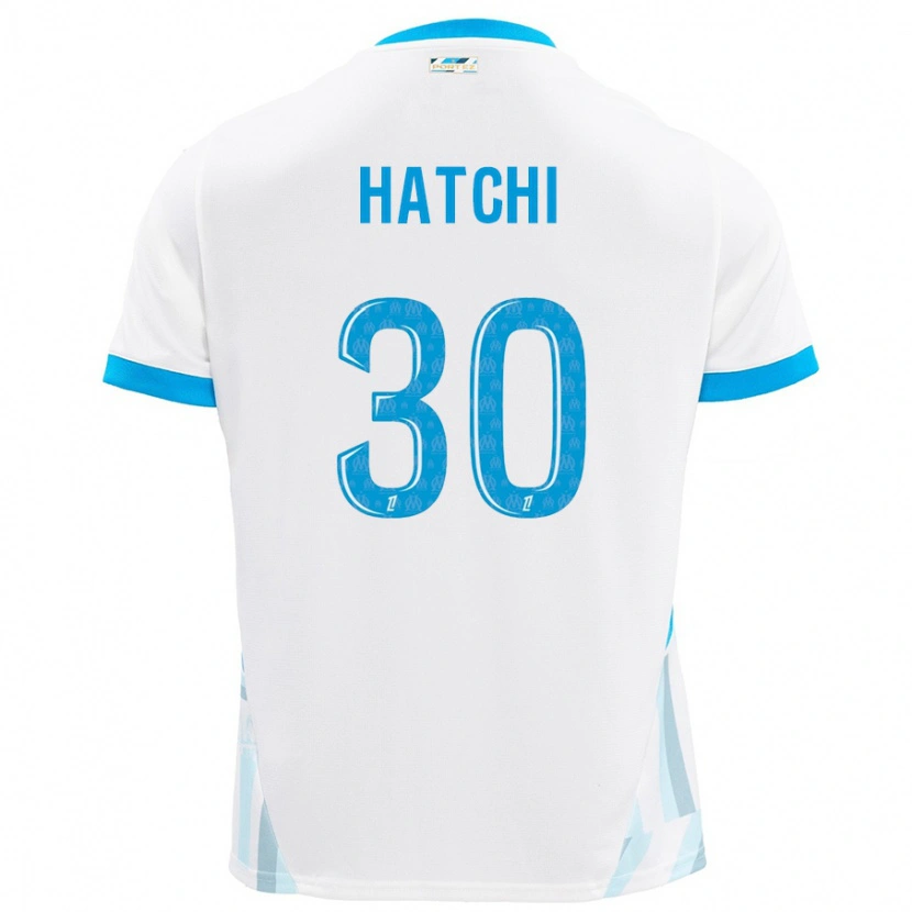 Danxen Kvinnor Anaïs Hatchi #30 Vit Himmelsblå Hemmatröja Matchtröjor 2024/25 Tröjor T-Tröja