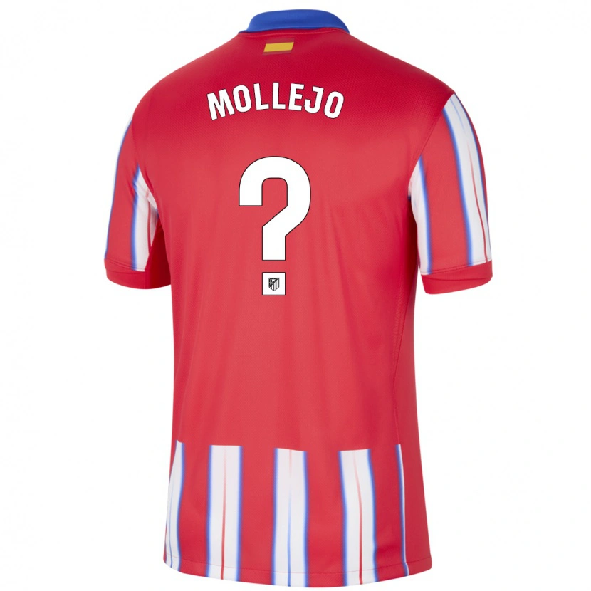 Danxen Kvinnor Víctor Mollejo #0 Röd Vit Blå Hemmatröja Matchtröjor 2024/25 Tröjor T-Tröja