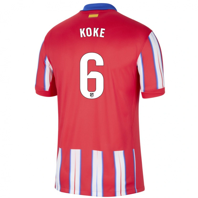 Danxen Kvinnor Koke #6 Röd Vit Blå Hemmatröja Matchtröjor 2024/25 Tröjor T-Tröja