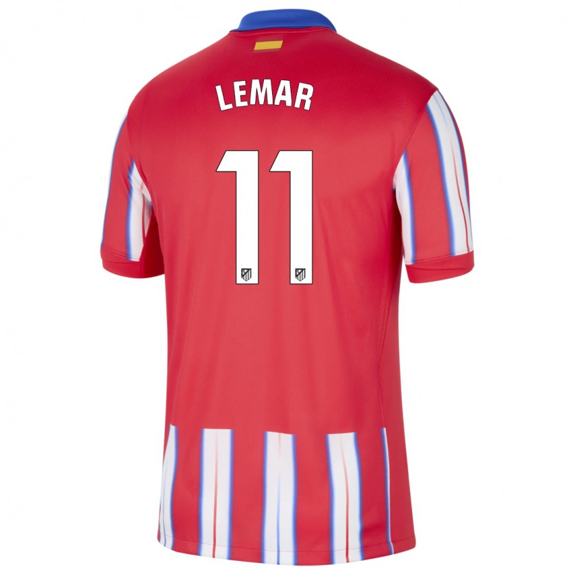 Danxen Kvinnor Thomas Lemar #11 Röd Vit Blå Hemmatröja Matchtröjor 2024/25 Tröjor T-Tröja