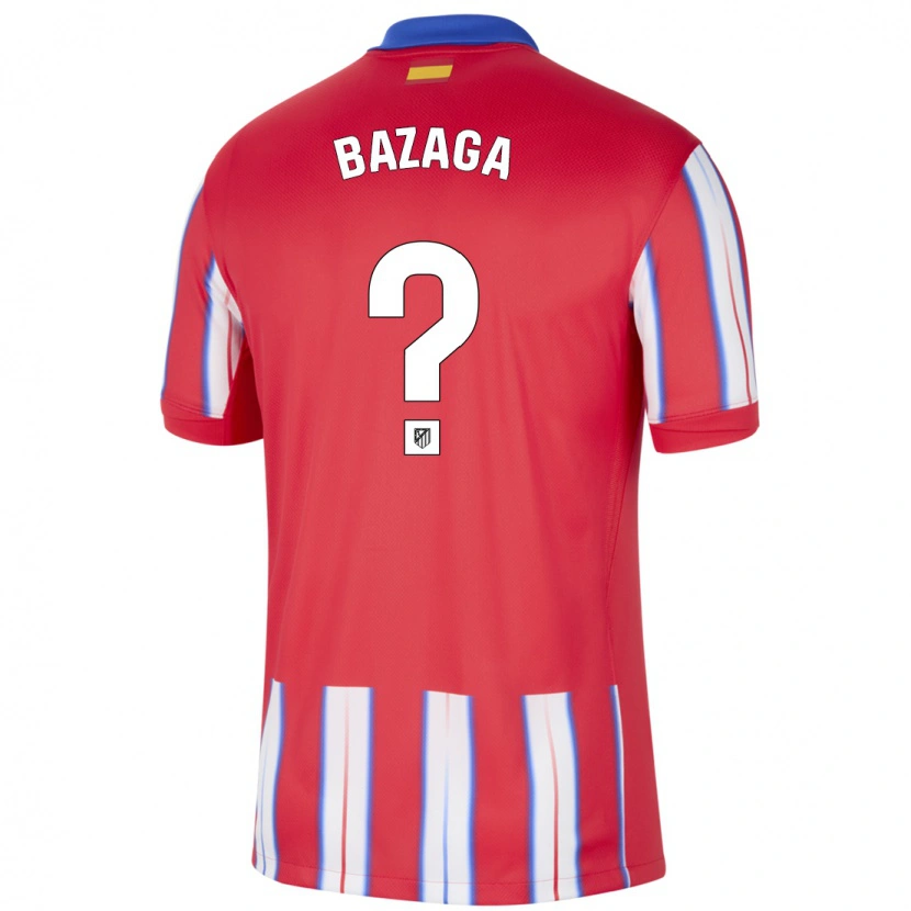 Danxen Kvinnor Óscar Bazaga #0 Röd Vit Blå Hemmatröja Matchtröjor 2024/25 Tröjor T-Tröja