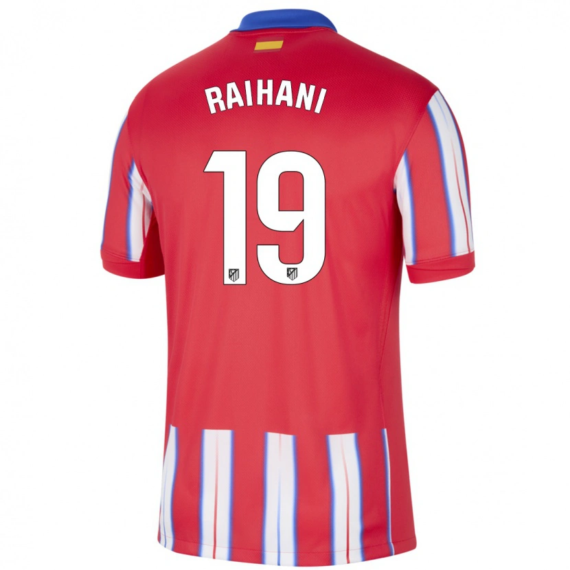Danxen Kvinnor Abde Raihani #19 Röd Vit Blå Hemmatröja Matchtröjor 2024/25 Tröjor T-Tröja