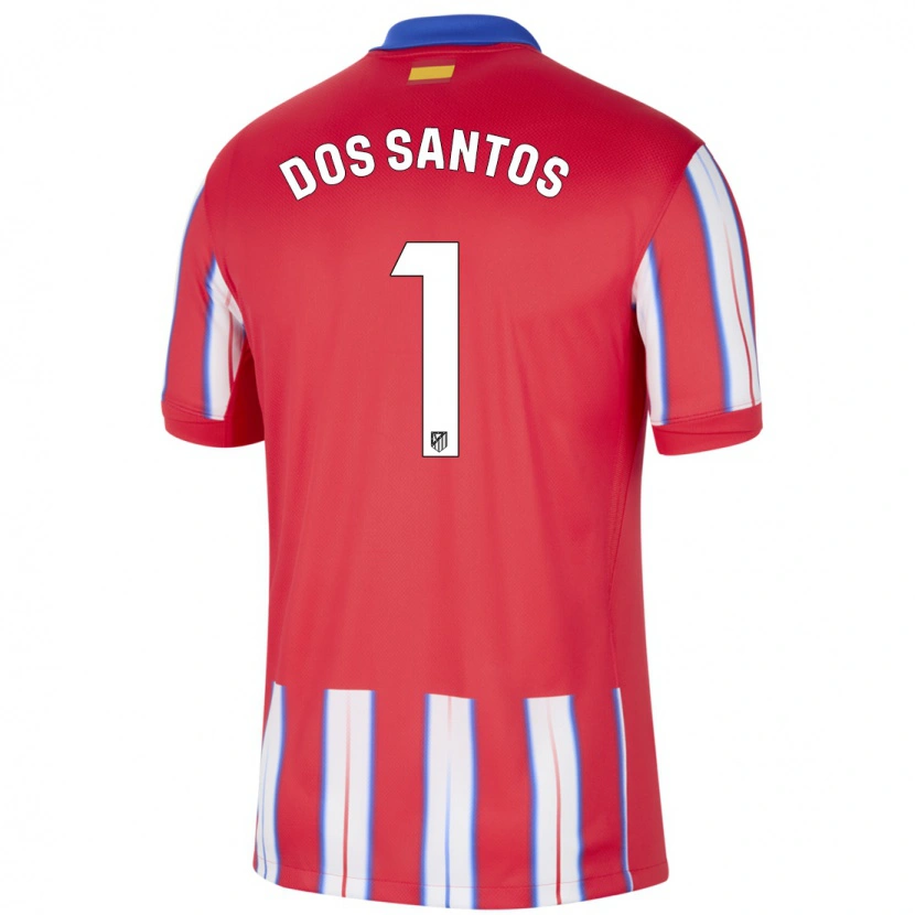 Danxen Kvinnor Alex Dos Santos #1 Röd Vit Blå Hemmatröja Matchtröjor 2024/25 Tröjor T-Tröja