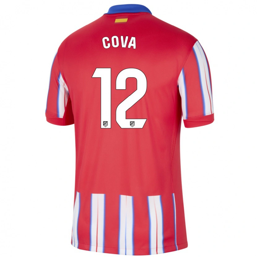Danxen Kvinnor Adrian Cova #12 Röd Vit Blå Hemmatröja Matchtröjor 2024/25 Tröjor T-Tröja