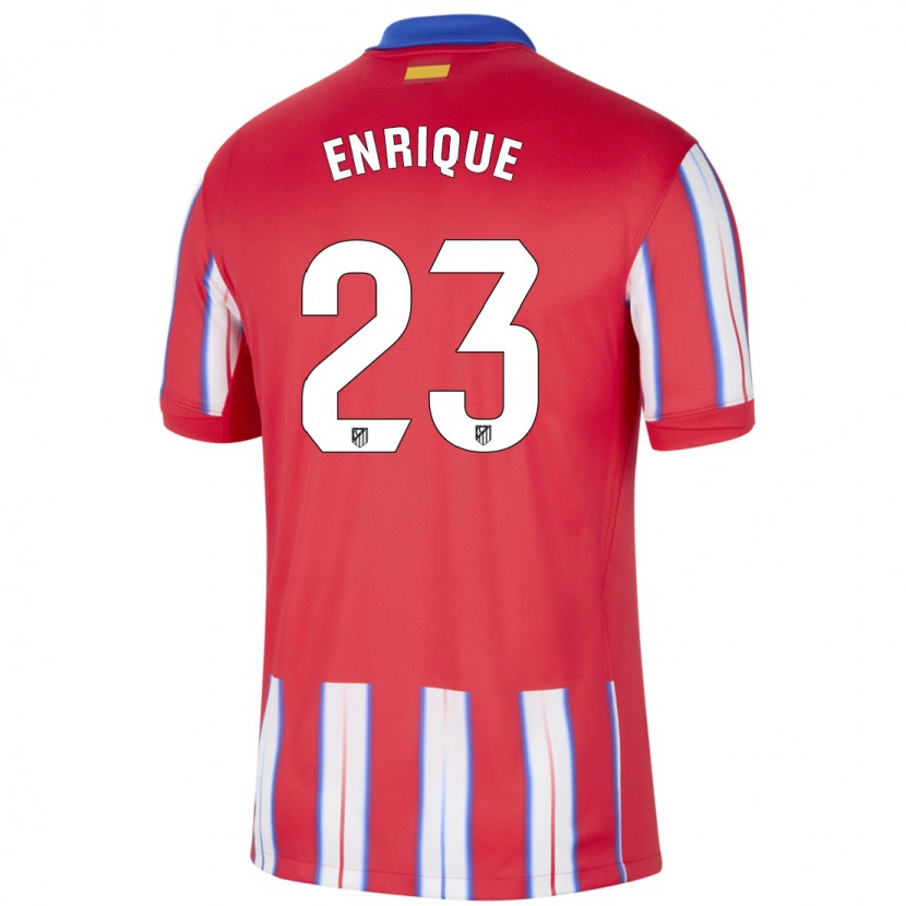 Danxen Kvinnor Gustavo Enrique #23 Röd Vit Blå Hemmatröja Matchtröjor 2024/25 Tröjor T-Tröja