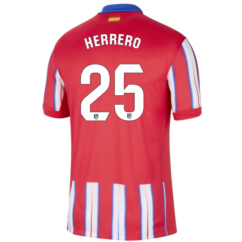 Danxen Kvinnor Alex Herrero #25 Röd Vit Blå Hemmatröja Matchtröjor 2024/25 Tröjor T-Tröja
