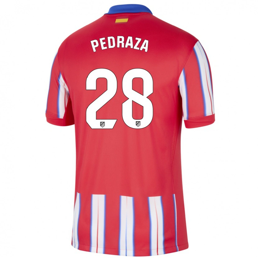 Danxen Kvinnor Alfredo Pedraza #28 Röd Vit Blå Hemmatröja Matchtröjor 2024/25 Tröjor T-Tröja
