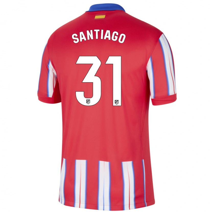 Danxen Kvinnor Abraham Santiago #31 Röd Vit Blå Hemmatröja Matchtröjor 2024/25 Tröjor T-Tröja