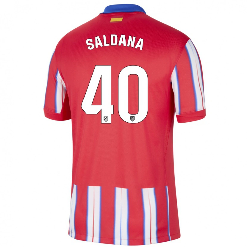 Danxen Kvinnor Jose Saldana #40 Röd Vit Blå Hemmatröja Matchtröjor 2024/25 Tröjor T-Tröja