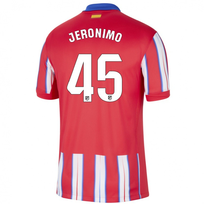 Danxen Kvinnor Isaiah Jeronimo #45 Röd Vit Blå Hemmatröja Matchtröjor 2024/25 Tröjor T-Tröja