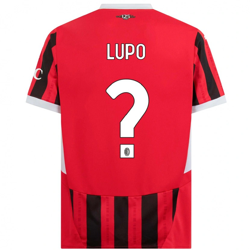 Danxen Kvinnor Simone Lupo #0 Röd Svart Hemmatröja Matchtröjor 2024/25 Tröjor T-Tröja